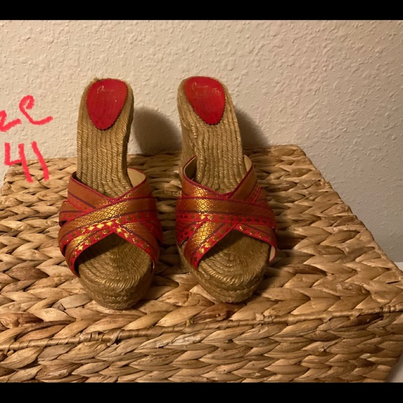 Christian Louboutin espadrille wedges - Picture 5 of 5